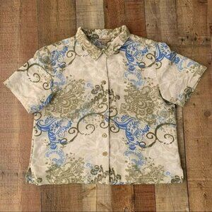 Tiki reef club vintage travel short sleeve button down tropical Hawaiian shirt